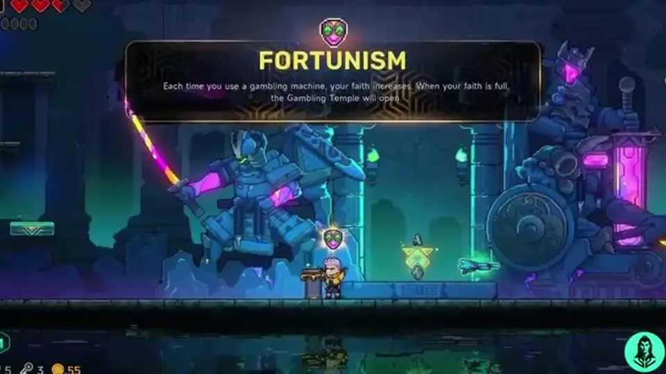 Neon Abyss 2 shop item-purchase screen used as a generic spend decision